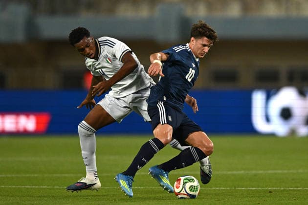 Football, International match, Greece - Italy