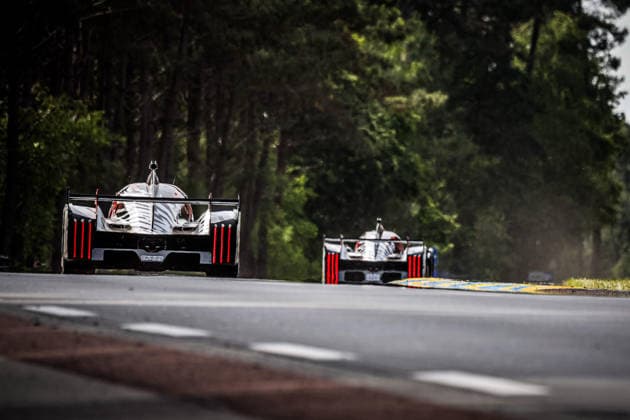 24 HEURES DU MANS 2026 - TEST DAY 93 DI RESTA Paul (gbr), VANDOORNE Stoffel (bel), CASSIDY Nick (nzl), Peugeot TotalEnergies, Peugeot 9X8 93, Hypercar, action, 94 DUVAL LoÃ¯c (fra), JAKOBSEN Malthe (dnk), POURCHAIRE ThÃ o (fra), Peugeot TotalEnergies, Peugeot 9X8 94, Hypercar, action, during the Test Day of the 24 Hours of Le Mans 2026, 3rd round of the 2026 FIA World Endurance Championship, on June 7, 2026 on the Circuit des 24 Heures du Mans in Le Mans, France - Le MansFrance  Copyright: xFREDERICxLExFLOCxHx