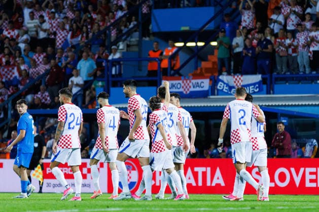 Pre World cup international friendly 2026 match between Croatia and Slovenia Team Croatia celebrates after Luka Modric Croatia 10 scored a goal during Pre World cup international friendly 2026 football match between Croatia and Slovenia, Stadium Varteks, Varazdin, Croatia 07 06 2026 Copyright: xBEAUTIFULxSPORTS Bosnjakovicx