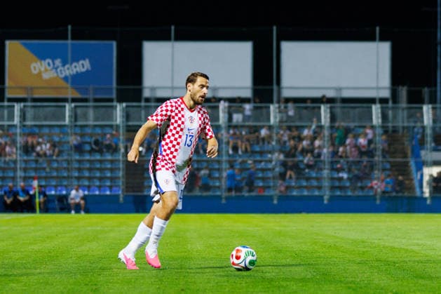 Pre World cup international friendly 2026 match between Croatia and Slovenia Nikola Vlasic Croatia 13 seen during Pre World cup international friendly 2026 football match between Croatia and Slovenia, Stadium Varteks, Varazdin, Croatia 07 06 2026 Copyright: xBEAUTIFULxSPORTS Bosnjakovicx