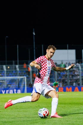 Pre World cup international friendly 2026 match between Croatia and Slovenia Josip Stanisic Croatia 2 seen during Pre World cup international friendly 2026 football match between Croatia and Slovenia, Stadium Varteks, Varazdin, Croatia 07 06 2026 Copyright: xBEAUTIFULxSPORTS Bosnjakovicx
