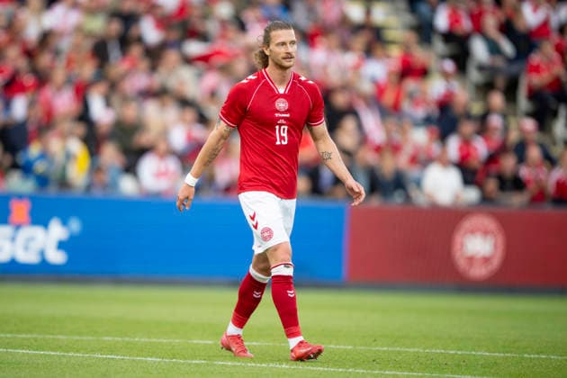 National Team Test Match Denmark Ukraine Denmark s Kasper Hoegh during the international football match between Denmark and Ukraine at Odense Stadium on Sunday, June 7, 2026 Photo Bo Amstrup Ritzau Scanpix , Odense Denmark Mors  Copyright: BoxAmrstrupx xRitzauxScanpix BoxAmstrupx spdk20260607-223554-L