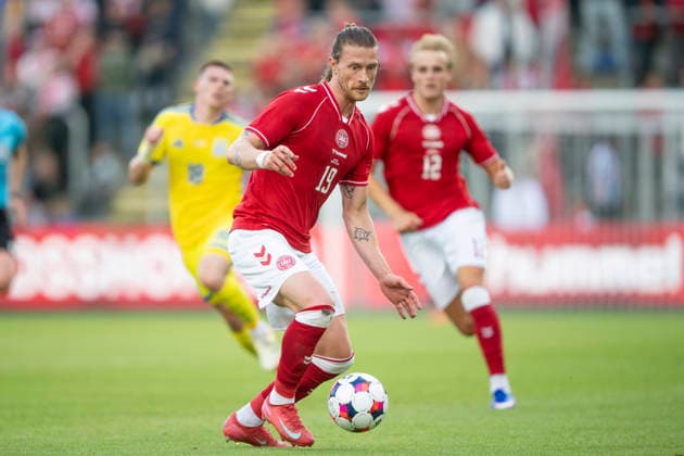 National Team Test Match Denmark Ukraine Denmark s Kasper Hoegh in action during the football international match between Denmark and Ukraine at Odense Stadium on Sunday, June 7, 2026 Photo Bo Amstrup Ritzau Scanpix , Odense Denmark Mors  Copyright: BoxAmrstrupx xRitzauxScanpix BoxAmstrupx spdk20260607-223632-L
