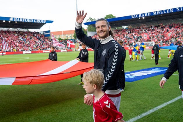 National team test match Denmark Ukraine Denmark s Kasper Hoegh takes the field for the international football match between Denmark and Ukraine at Odense Stadium on Sunday, June 7, 2026 Photo Bo Amstrup Ritzau Scanpix , Odense Denmark Mors  Copyright: BoxAmrstrupx xRitzauxScanpix BoxAmstrupx spdk20260607-223853-L