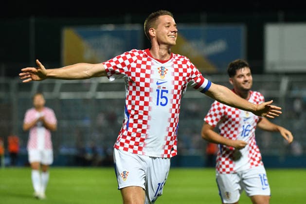Croatia v Slovenia - International Friendly, Länderspiel, Nationalmannschaft Mario Pasalic celebrate after scoring a goal for 2:1 during the international friendly match between Croatia and Slovenia at Stadium Varteks on June 7, 2026 in Varazdin, Croatia.  VjeranxZganecxRogulja PIXSELL