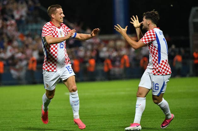 Croatia v Slovenia - International Friendly, Länderspiel, Nationalmannschaft Mario Pasalic of Croatia and Martin Baturina of Croatia celebrate after Mario Pasalic of Croatia scores a goal for 2:1 during the international friendly match between Croatia and Slovenia at Stadium Varteks on June 7, 2026 in Varazdin, Croatia.  VjeranxZganecxRogulja PIXSELL