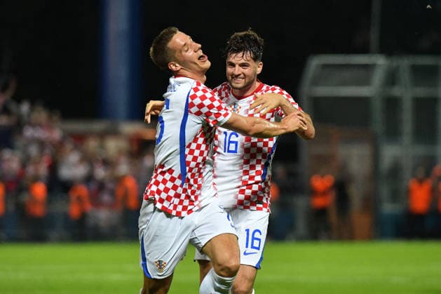 Croatia v Slovenia - International Friendly, Länderspiel, Nationalmannschaft Mario Pasalic of Croatia and Martin Baturina of Croatia celebrate after Mario Pasalic of Croatia scores a goal for 2:1 during the international friendly match between Croatia and Slovenia at Stadium Varteks on June 7, 2026 in Varazdin, Croatia.  VjeranxZganecxRogulja PIXSELL