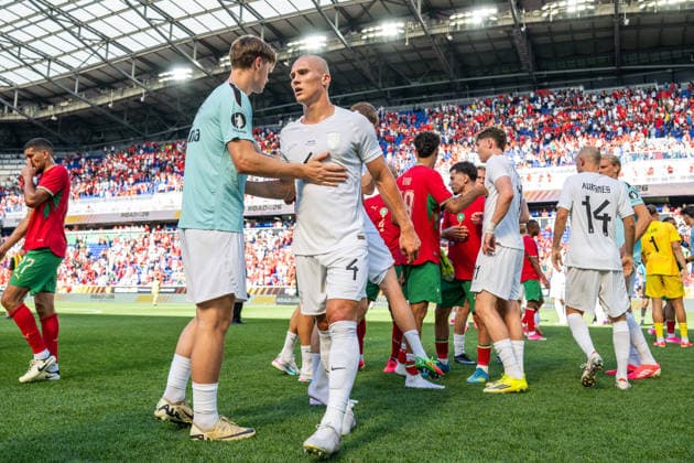 260607 Leo ostigard of Norway after the international friendly football match between Morocco and Norway ahead of the FIFA World Cup 2026 on June 7, 2026 in New Jersey Photo Vegard Grott BILDBYRAN kod VG VG0943 bbeng fotboll football soccer fotball fifa world cup vm fotball vm precamp pre camp träningslandskamp privatlandskamp landskamp international friendly norway marocko morocco marokko  Copyright: VEGARDxGRoTT BB260607VG079