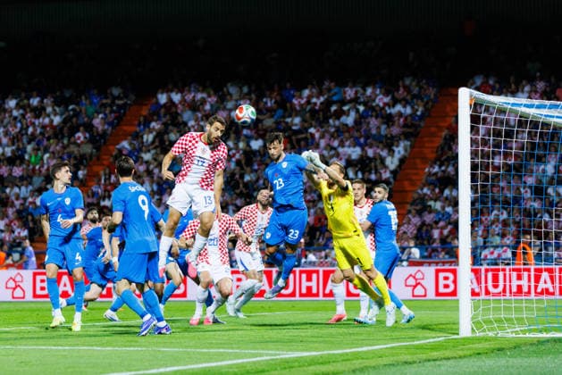 Pre World cup international friendly 2026 match between Croatia and Slovenia Nikola Vlasic Croatia 13 goal chance seen during Pre World cup international friendly 2026 football match between Croatia and Slovenia, Stadium Varteks, Varazdin, Croatia 07 06 2026 Copyright: xBEAUTIFULxSPORTS Bosnjakovicx