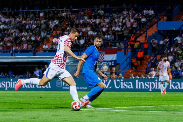 Pre World cup international friendly 2026 match between Croatia and Slovenia Mario Pasalic Croatia 15 goal chance seen during Pre World cup international friendly 2026 football match between Croatia and Slovenia, Stadium Varteks, Varazdin, Croatia 07 06 2026 Copyright: xBEAUTIFULxSPORTS Bosnjakovicx