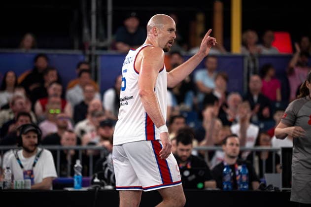 Warszawa 07.06.2026. 3x3 Basketball World Cup Day 7 in Warsaw, Poland. Serbia - France match --- Mistrzostwa Swiata w koszykowce 3x3 Dzien 7 w Warszawie. Mecz Serbia - Francja Persons Shown : Nenad Nerandzic Fot. Kai Taller Arena Akcji NEWSPIX.PL --- newspix.pl 