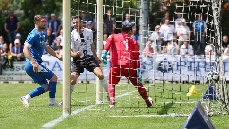 Soccer promotion match RL SW FC Eddersheim FK 03 Pirmasens 07 06 26, 1 1 equalizer by MAXIMILIAN THOMASBERGER FCE , YANNICK GRIESS and KEEPER BENJAMIN REITZ FKP just watch,