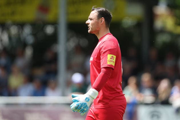 Soccer promotion match RL SW FC Eddersheim FK 03 Pirmasens 07 06 26, Keeper BENJAMIN REITZ FKP ,