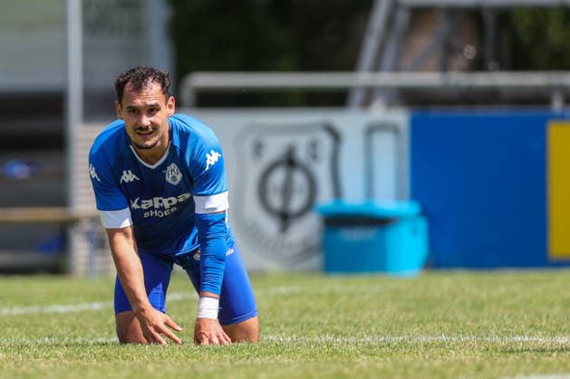 Soccer promotion match RL SW FC Eddersheim FK 03 Pirmasens 07 06 26, LUKA DIMITRIJEVIC FKP ,