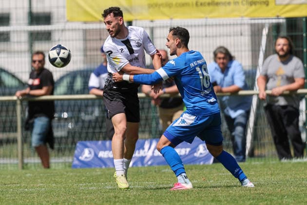 Soccer promotion match RL SW FC Eddersheim FK 03 Pirmasens 07 06 26, DEMYAN IMEK FCE , LUKA DIMITRIJEVIC FKP ,