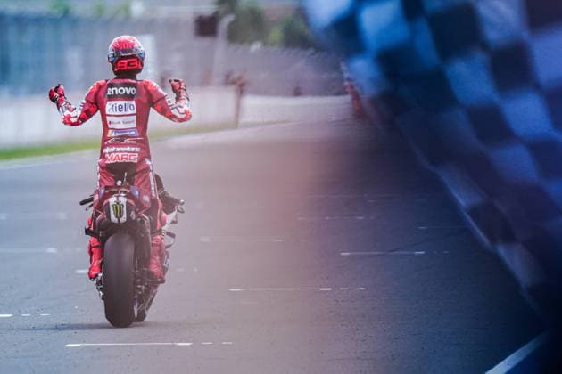 Races of MotoGP Grand Prix of Hungary at the Balaton Park circuit, Balaton, Hungary. June 07 2026 In picture: Marc Marquez Carreras del Gran Premio de MotoGP de Hungria en el Circuito Balaton Park de Balaton, Hungria, 07 de Junio de 2026 POOL MotoGP.com Cordon Press Images will be for editorial use only. Mandatory credit: MotoGP.com Cordon Press Cordon Press 