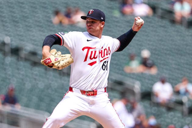 June 7, 2026, Minneapolis, Minnesota, USA: Minnesota Twins starting pitcher CONNOR PRIELIPP (61) pitches against the Kansas City Royals in the first inning during a MLB, Baseball Herren, USA Baseball game between the Kansas City Royals and the Minnesota Twins at Target Field in Minneapolis, Minnesota on June 7th, 2026. The Royals defeated the Twins 6-5. ZUMA Press Wire. MLB 2026: Royals 6:5 Twins  - ZUMAg254 20260607_zsp_g254_063 Copyright: xStevenxGarciax