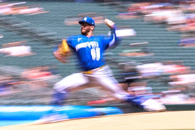 June 7, 2026, Minneapolis, Minnesota, USA: Kansas City Royals starting pitcher NOAH CAMERON (65) pitches in the second inning during a MLB, Baseball Herren, USA Baseball game between the Kansas City Royals and the Minnesota Twins at Target Field in Minneapolis, Minnesota on June 7th, 2026. The Royals defeated the Twins 6-5. ZUMA Press Wire. MLB 2026: Royals 6:5 Twins  - ZUMAg254 20260607_zsp_g254_071 Copyright: xStevenxGarciax