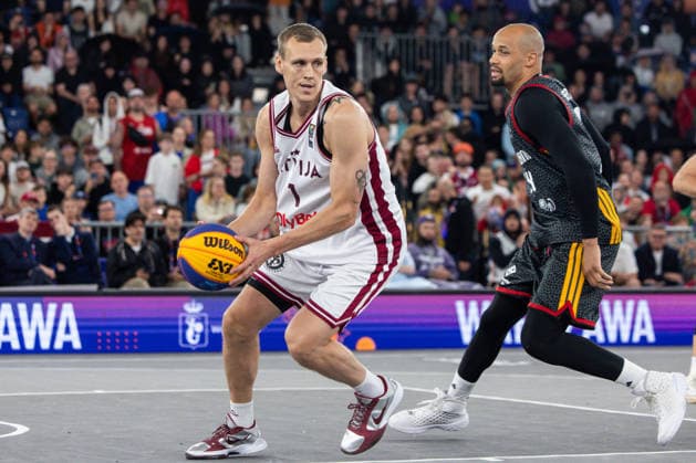 FIBA 3x3 World Cup Nauris Miezis, Kevin Bryant during FIBA 3x3 World Cup Final match Latvia vs Germany in Warsaw, Poland, on June 7, 2026 Warsaw Poland  Copyright: xFotoxOlimpikx originalFilename:jastrzebowski-fiba3x3w260607_npcor.jpg