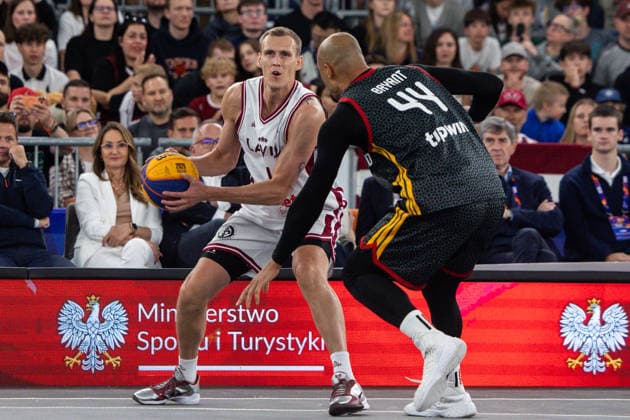 FIBA 3x3 World Cup Nauris Miezis, Kevin Bryant during FIBA 3x3 World Cup Final match Latvia vs Germany in Warsaw, Poland, on June 7, 2026 Warsaw Poland  Copyright: xFotoxOlimpikx originalFilename:jastrzebowski-fiba3x3w260607_npPsL.jpg