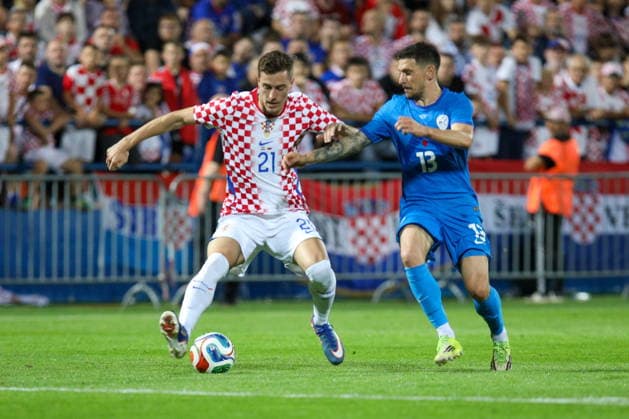 Varazdin, Croatia, 070626. City stadium. Friendly football game before the World Cup, Croatia - Slovenia. In photo: Luka Sucic. Photo: Josip Bandic CROPIX Varazdin Croatia Copyright: xxJosipxBandicx xCROPIXx croatia_slovenia03-070626
