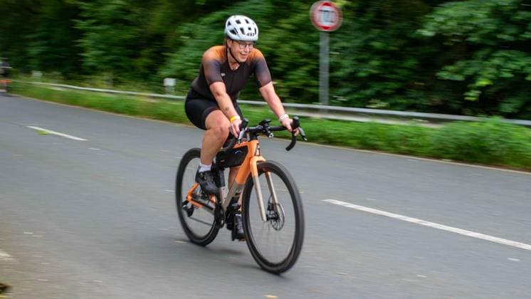 First Enni Triathlon Moers updated FOR EDITORIAL PURPOSES ONLY EDITORIAL USE ONLY p Nadine Stoppa, age group W 45, at the first Enni Triathlon on Sunday, 07 06 2026, in Moers Germany NRW Moers Copyright ChristianxCreon Copyright: ChristianxCreon doc866vvbg7sycn7fn2bxr ,EDITORIAL USE ONLY