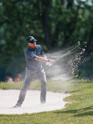 PGA, Golf Herren Tour Champions: American Family Insurance Championship - Final Round MADISON, WI - JUNE 7: Scott McCarron hits a golf ball out of a sand bunker on hole ten during the PGA Tour Champions: American Family Insurance Championship - Final Round at TPC Wisconsin on June 7, 2026 in Madison, Wisconsin. Madison TPC Wisconsin WI United States Copyright: xRossxHarried ISIxPhotosx 9314