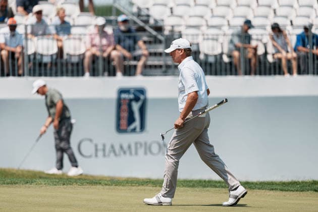 PGA, Golf Herren Tour Champions: American Family Insurance Championship - Final Round MADISON, WI - JUNE 7: Steve Stricker walks with a putter in his hand near the 18th hole during the PGA Tour Champions: American Family Insurance Championship - Final Round at TPC Wisconsin on June 7, 2026 in Madison, Wisconsin. Madison TPC Wisconsin WI United States Copyright: xRossxHarried ISIxPhotosx 9314