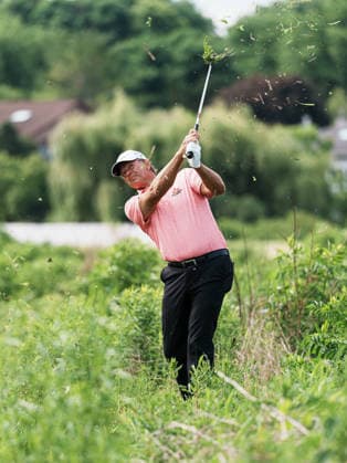 PGA, Golf Herren Tour Champions: American Family Insurance Championship - Final Round MADISON, WI - JUNE 7: Retief Goosen hits a shot from the rough on hole one during the PGA Tour Champions: American Family Insurance Championship - Final Round at TPC Wisconsin on June 7, 2026 in Madison, Wisconsin. Madison TPC Wisconsin WI United States Copyright: xRossxHarried ISIxPhotosx 9314