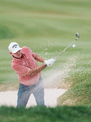 PGA, Golf Herren Tour Champions: American Family Insurance Championship - Final Round MADISON, WI - JUNE 7: Tommy Gainey hits a bunker shot from the sand on hole 18 during the PGA Tour Champions: American Family Insurance Championship - Final Round at TPC Wisconsin on June 7, 2026 in Madison, Wisconsin. Madison TPC Wisconsin WI United States Copyright: xRossxHarried ISIxPhotosx 9314