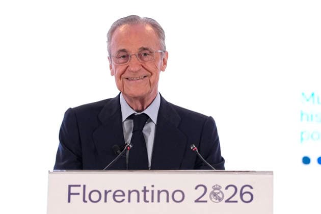 June 8, 2026, Madrid, Madrid, Spain: Florentino Perez attends the Media after winning the Real MadridÃ¢â‚¬â ¢s presidential election day at Eurobuilding Hotel on June 08, 2026 in Madrid, Spain. Madrid Spain - ZUMAa181 20260608_zaa_a181_011 Copyright: xOscarxJ.xBarrosox