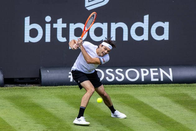 07 06 26 Boss Open Stuttgart Germany, Stuttgart, 07 06 2026, Tennis, Boss Open Stuttgart Taylor Fritz USA