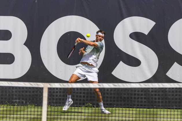 07 06 26 Boss Open Stuttgart Germany, Stuttgart, 07 06 2026, Tennis, Boss Open Stuttgart Marc Andrea Huesler Switzerland