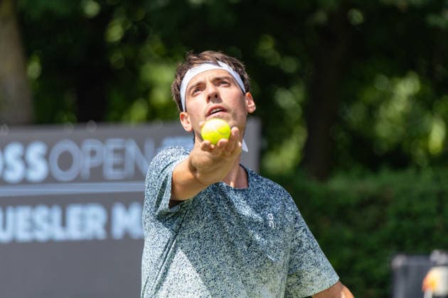 07 06 26 Boss Open Stuttgart Germany, Stuttgart, 07 06 2026, Tennis, Boss Open Stuttgart Marc Andrea Huesler Switzerland