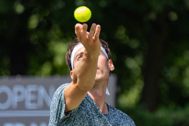 07 06 26 Boss Open Stuttgart Germany, Stuttgart, 07 06 2026, Tennis, Boss Open Stuttgart Marc Andrea Huesler Switzerland