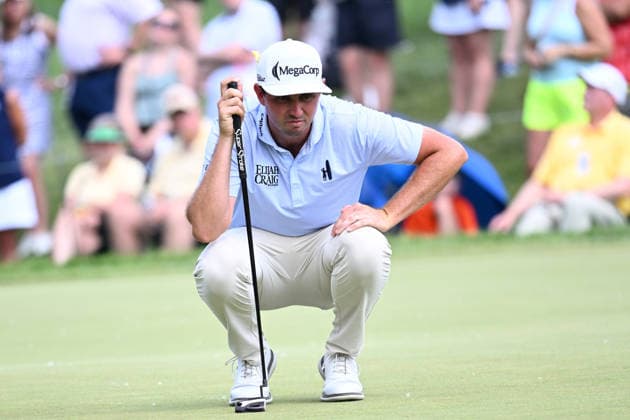 June 7, 2026: J.T. Poston prepares to putt on the 9th hole during the final round of the Memorial Tournament in Dublin, Ohio. Cal Media Dublin USA - ZUMAc04_ 20260607_zma_c04_116 Copyright: xBrentxClarkx