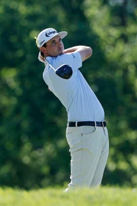 DUBLIN, OH - JUNE 07: J.T. Poston of United States of America hits a tee shot at the eighteenth hole during the final round of the Memorial Tournament presented by Workday 2026 on June 07, 2026 at Muirfield Village Golf Club in Dublin, Ohio. (Photo by Joe Robbins Icon Sportswire) GOLF: JUN 07 PGA, Golf Herren the Memorial Tournament presented by Workday EDITORIAL USE ONLY Icon5732606070084