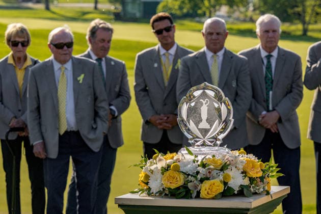 June 7, 2026, Dublin, Ohio, U.S: The Memorial Trophy is on display on 18 after the final round of The Memorial Tournament at Muirfield Village Golf Club, Dublin, Ohio. Dublin U.S - ZUMAs304 20260607_zaf_s304_011 Copyright: xScottxStuartx