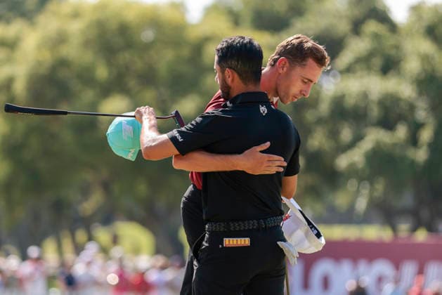 LIV Golf Andalucia - Day Four David Puig of Fireballs GC and Abraham Ancer of Torque GC are seen during day four of the LIV Golf Andalucia at Real Club Valderrama in Sotogrande, Spain, on June 7, 2026. Sotogrande Spain  Copyright: xJosexLuisxContrerasx originalFilename:joseluiscontreras-livgolfa260607_npZRz.jpg