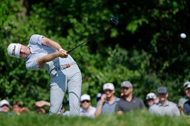 DUBLIN, OH - JUNE 07: Ryan Gerard of United States of America plays a tee shot at the fifteenth hole during the final round of the Memorial Tournament presented by Workday 2026 on June 07, 2026 at Muirfield Village Golf Club in Dublin, Ohio. (Photo by Joe Robbins Icon Sportswire) GOLF: JUN 07 PGA, Golf Herren the Memorial Tournament presented by Workday EDITORIAL USE ONLY Icon5732606070204