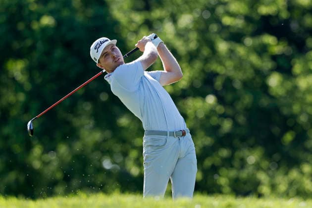 DUBLIN, OH - JUNE 07: Ryan Gerard of United States of America plays a tee shot at the eighteenth hole during the final round of the Memorial Tournament presented by Workday 2026 on June 07, 2026 at Muirfield Village Golf Club in Dublin, Ohio. (Photo by Joe Robbins Icon Sportswire) GOLF: JUN 07 PGA, Golf Herren the Memorial Tournament presented by Workday EDITORIAL USE ONLY Icon5732606070254