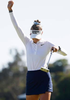 Nelly Korda celebrates after winning the 81st Women s U.S. Open golf championship at the Riviera Country Club in Pacific Palisades, California, on Sunday, June 7, 2026. Korda won with an eight-under-par score of 276.  GLP20260607831 CAROLINExBREHMAN