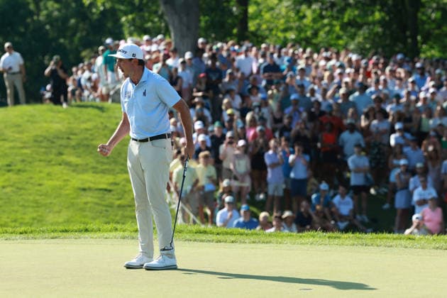 The Memorial Tournament DUBLIN, OHIO - JUNE 07: J.T. Poston reacts to his putt on the 18th green during the final round of The Memorial Tournament presented by Workday at Muirfield Village Golf Club in Dublin, Ohio, USA on Sunday, June 7, 2026. Dublin Ohio United States  Copyright: xJorgexLemusx originalFilename:lemus-thememor260607_npahb.jpg