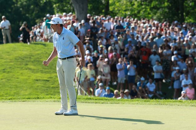 The Memorial Tournament DUBLIN, OHIO - JUNE 07: J.T. Poston reacts to his putt on the 18th green during the final round of The Memorial Tournament presented by Workday at Muirfield Village Golf Club in Dublin, Ohio, USA on Sunday, June 7, 2026. Dublin Ohio United States  Copyright: xJorgexLemusx originalFilename:lemus-thememor260607_npQ02.jpg