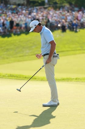 The Memorial Tournament DUBLIN, OHIO - JUNE 07: J.T. Poston reacts to his winniong putt on the 18th gree on a second playoff hole during the final round of The Memorial Tournament presented by Workday at Muirfield Village Golf Club in Dublin, Ohio, USA on Sunday, June 7, 2026. Dublin Ohio United States  Copyright: xJorgexLemusx originalFilename:lemus-thememor260607_npsLK.jpg
