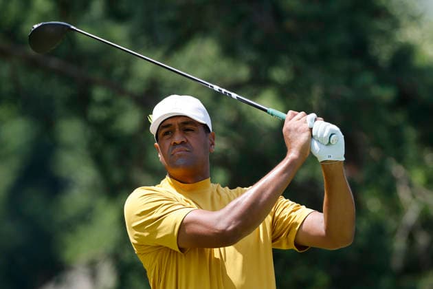 DUBLIN, OH - JUNE 07: Tony Finau of United States of America hits a tee shot at the second hole during the final round of the Memorial Tournament presented by Workday 2026 on June 07, 2026 at Muirfield Village Golf Club in Dublin, Ohio. (Photo by Joe Robbins Icon Sportswire) GOLF: JUN 07 PGA, Golf Herren the Memorial Tournament presented by Workday EDITORIAL USE ONLY Icon5732606070274