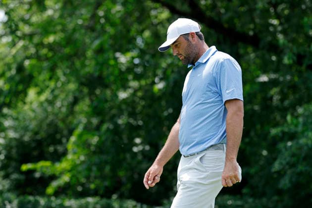 DUBLIN, OH - JUNE 07: Scottie Scheffler of United States of America walks to the fairway after playing a tee shot at the second hole during the final round of the Memorial Tournament presented by Workday 2026 on June 07, 2026 at Muirfield Village Golf Club in Dublin, Ohio. (Photo by Joe Robbins Icon Sportswire) GOLF: JUN 07 PGA, Golf Herren the Memorial Tournament presented by Workday EDITORIAL USE ONLY Icon5732606070474