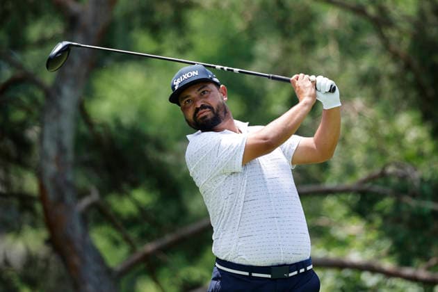 DUBLIN, OH - JUNE 07: J. J. Spaun of United States of America hits a tee shot at the second hole during the final round of the Memorial Tournament presented by Workday 2026 on June 07, 2026 at Muirfield Village Golf Club in Dublin, Ohio. (Photo by Joe Robbins Icon Sportswire) GOLF: JUN 07 PGA, Golf Herren the Memorial Tournament presented by Workday EDITORIAL USE ONLY Icon5732606070494