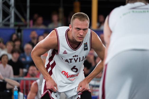 June 7, 2026, Warsaw, Masovian Voivodeship, Poland: Latvia s FRANCIS LACIS (6) in action during the FIBA 3x3 Basketball World Cup men s final game between Latvia and Germany in Warsaw, Poland. Latvia defeated Germany to become world champions. Basketball 2026: FIBA 3x3 World Cup Men s Final: Latvia 20:15 Germany  - ZUMAk204 20260607_zip_k204_042 Copyright: xRomanxKozielx