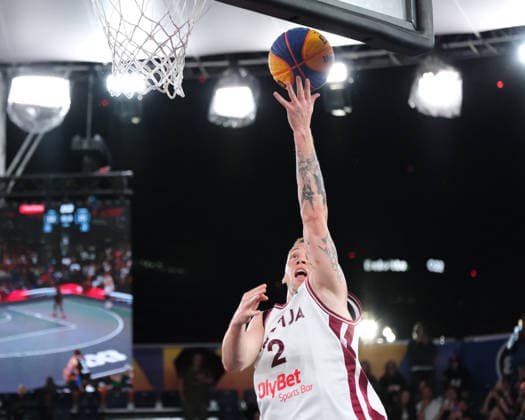 June 7, 2026, Warsaw, Masovian Voivodeship, Poland: Latvia s KARLIS LASMANIS (2) in action during the FIBA 3x3 Basketball World Cup men s final game between Latvia and Germany in Warsaw, Poland. Latvia defeated Germany to become world champions. Warsaw Poland - ZUMAk204 20260607_zip_k204_052 Copyright: xRomanxKozielx